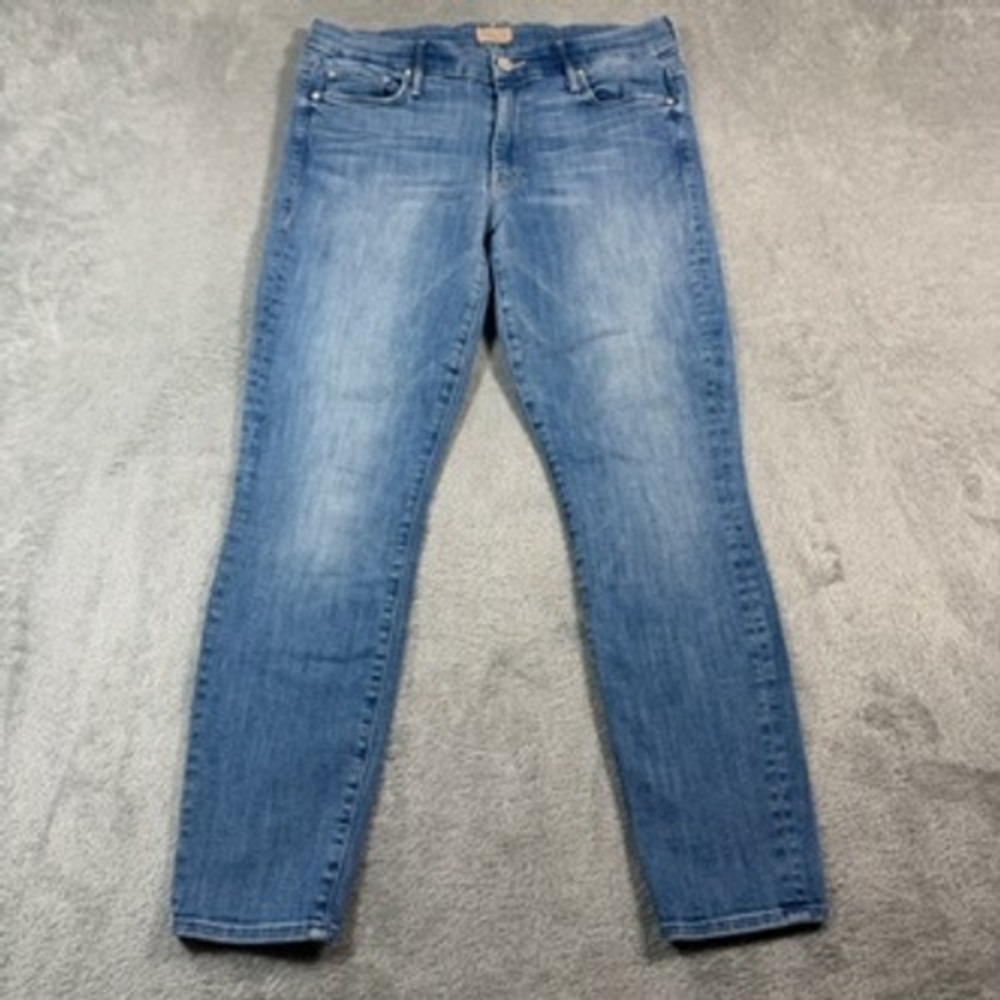 MOTHER‎ The Looker Crop Jeans Women 29 Blue Medium Wash Skinny Denim Casual